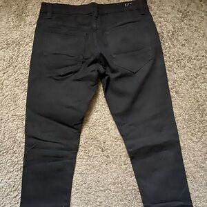 Men black straight leg jeans